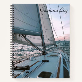 Cuaderno Captains Log Sailboat
