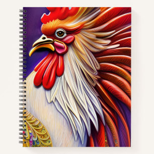 Cuaderno Captura de la elegancia del gallo