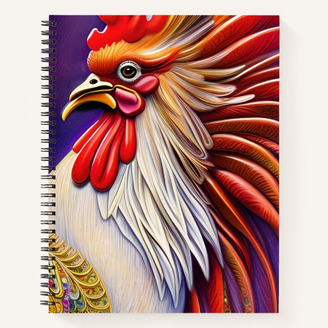 Cuaderno Captura de la elegancia del gallo (Anverso)