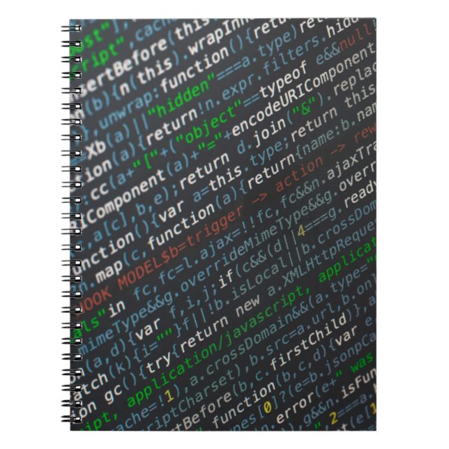 Cuaderno Captura de pantalla de códigos fuente (Frente)