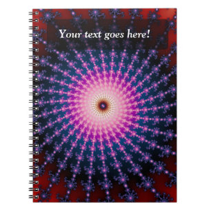 Cuaderno Captura de sangre de Fractal Swirl