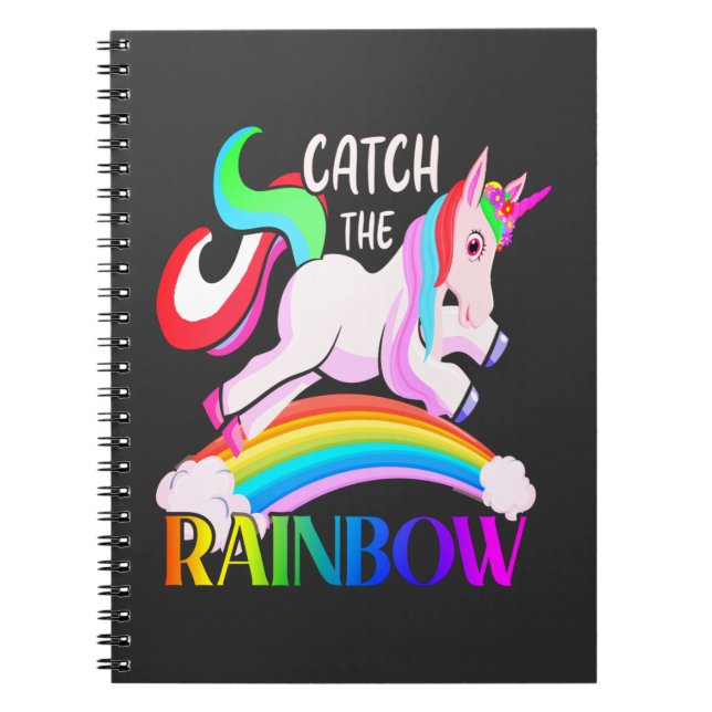 Cuaderno Captura el arcoiris - diseños de Unicorn-15989 (Frente)