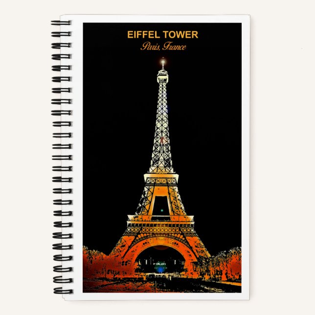 Cuaderno Captura tus Recuerdos: Viajes en la Torre Eiffel (Anverso)