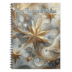 Cuaderno Capturar escena Art Winter y cristales de nieve y