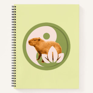 Cuaderno Capybara Zen Yin Yang Naturaleza Pacífica