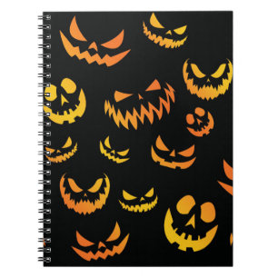 Cuaderno Cara de calabaza de Jack O Lantern