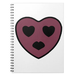 Cuaderno Cara de corazón