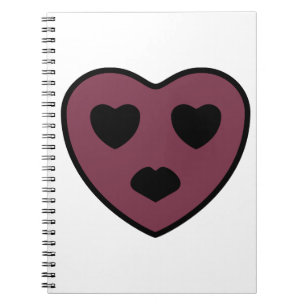 Cuaderno Cara de corazón