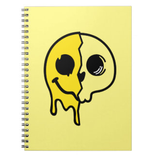 Cuaderno Cara de cráneo sonriente