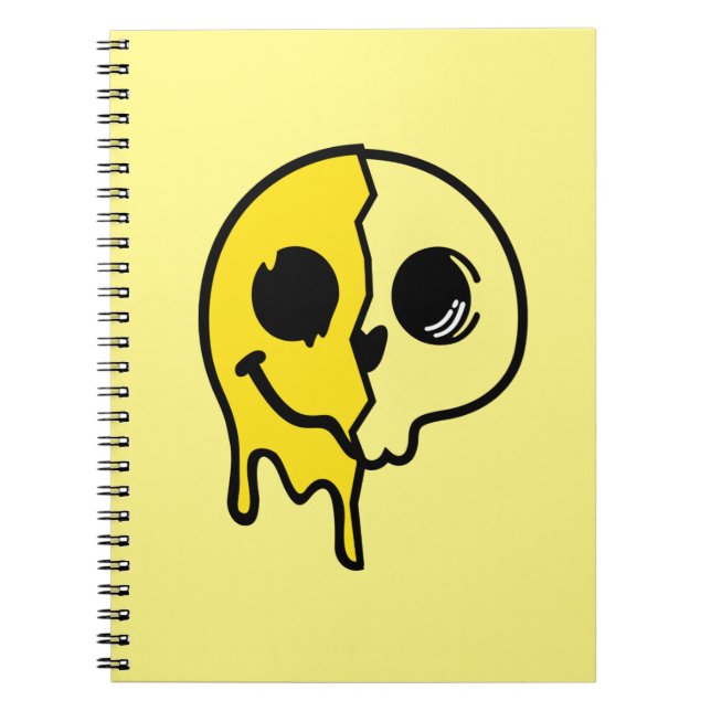 Cuaderno Cara de cráneo sonriente (Frente)