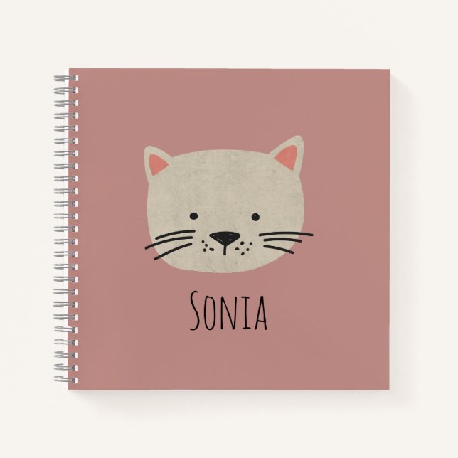 Cuaderno Cara de gato caprichosa (Anverso)