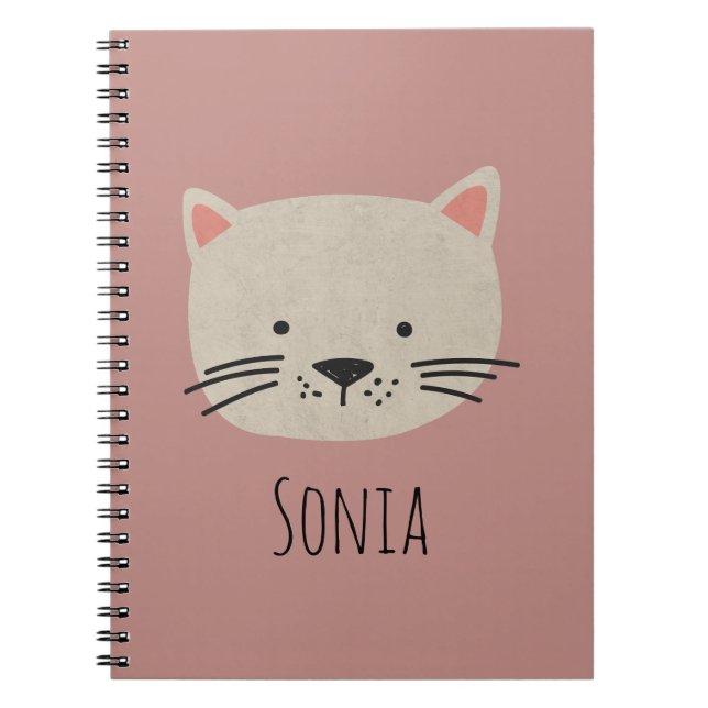 Cuaderno Cara de gato caprichosa (Frente)