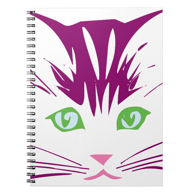 Cuaderno Cara de gato dulce Kawaii (Frente)