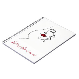 Cuaderno Cara de la mujer dibujante en línea