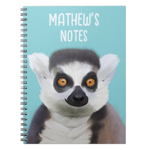 Cuaderno Cara de lémur con cola de anillo
