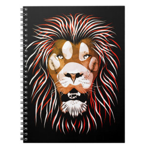 Cuaderno Cara de león tribal