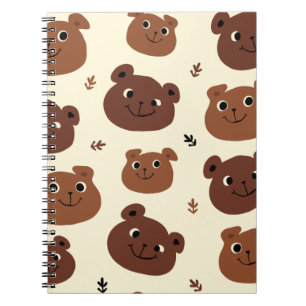 Cuaderno Cara de oso divertida