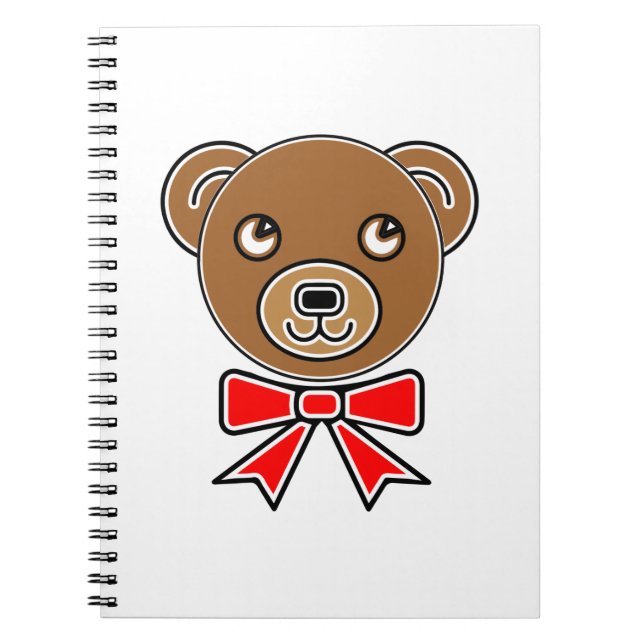 Cuaderno Cara de oso divertida (Frente)