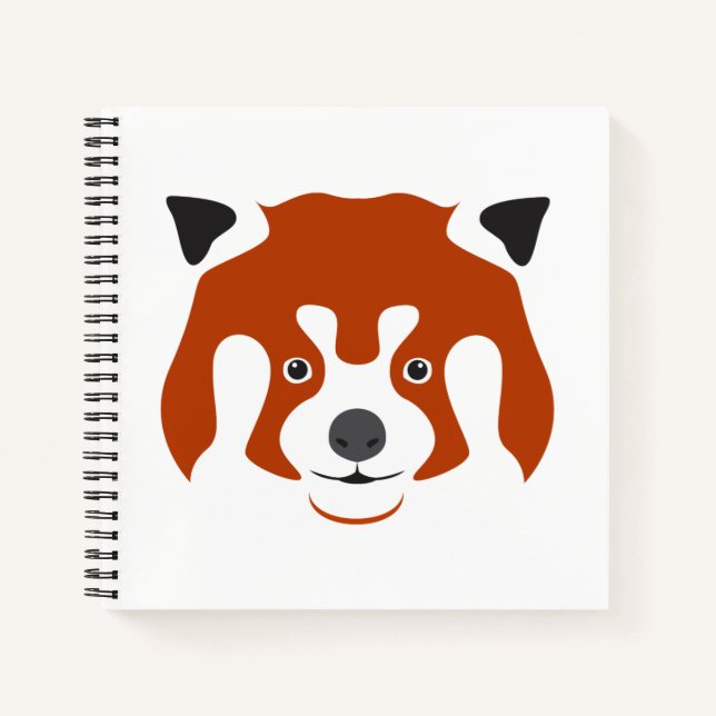 CUADERNO CARA DE PANDA ROJO (Anverso)