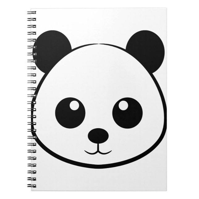 Cuaderno cara de panda sonriente (Frente)