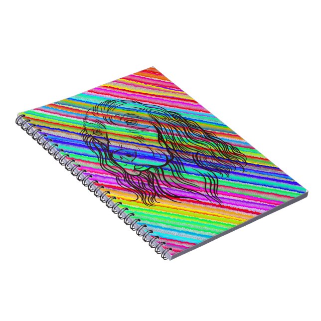 Cuaderno Cara de perro Cocker Spaniel lindo (Lado Derecho)