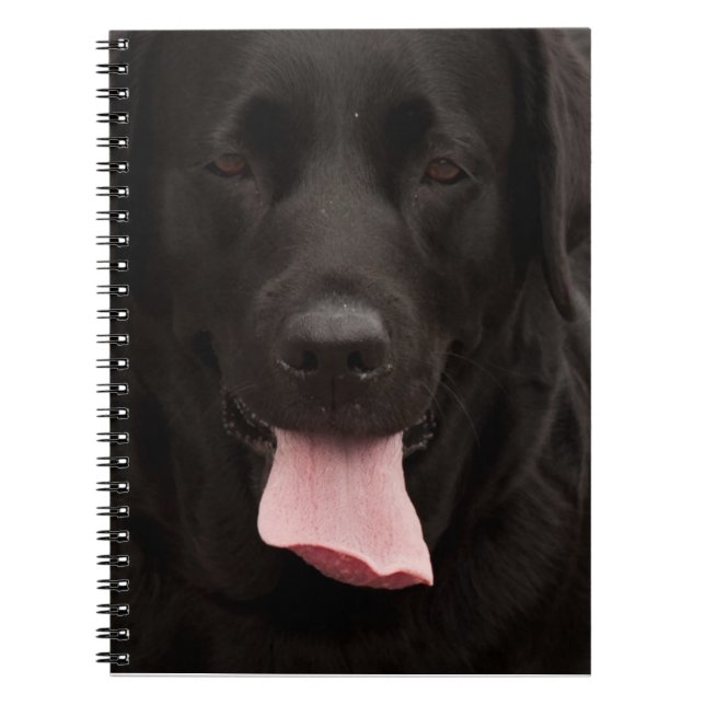 Cuaderno Cara de perro negro (Frente)