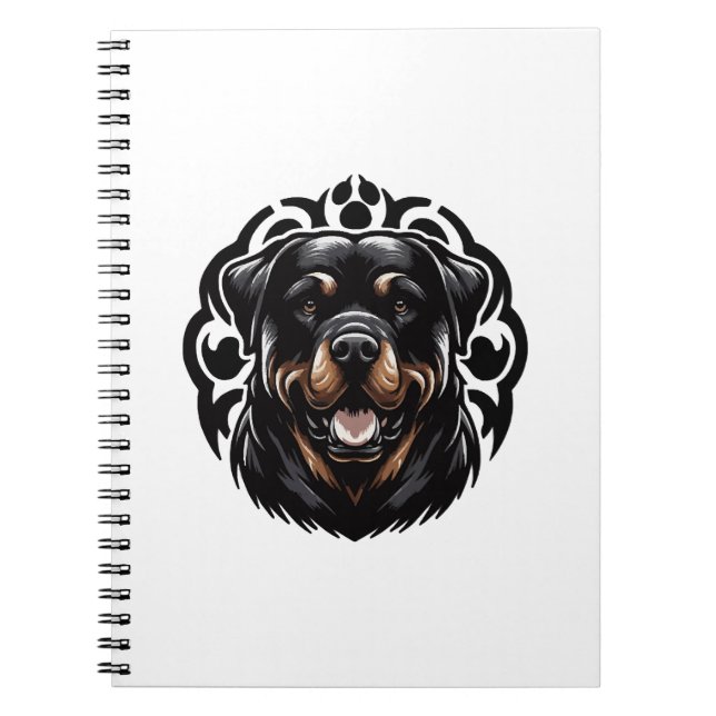 Cuaderno Cara de perro Rottweiler (Frente)