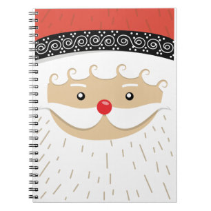 Cuaderno cara de santa claus