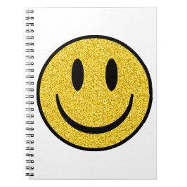 Cuaderno Cara de sonrisa purpurina