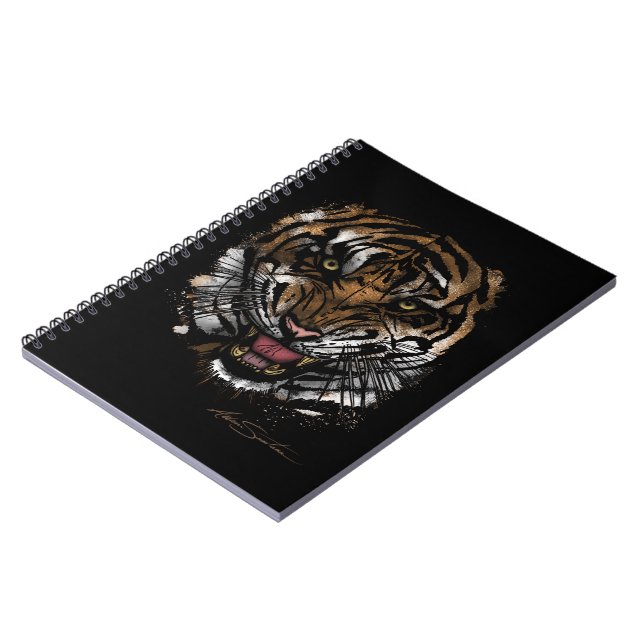 Cuaderno Cara de tigre (diseño de firma) (Lado Izquierdo)