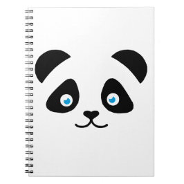 Cuaderno cara del oso de panda