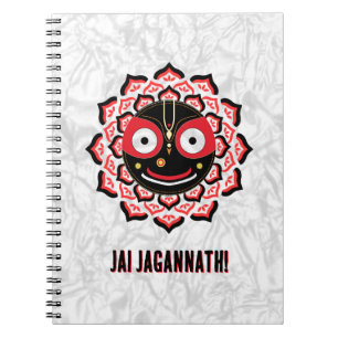 Cuaderno Cara del Señor Jagannath Chakra Deidad Hindú