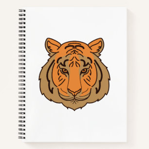 Cuaderno Cara del tigre naranja