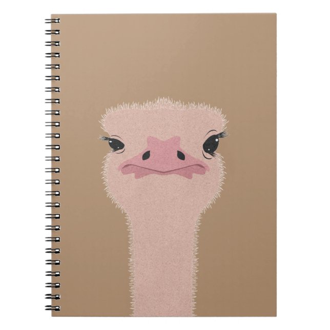 Cuaderno Cara divertida de Ostrich (Frente)