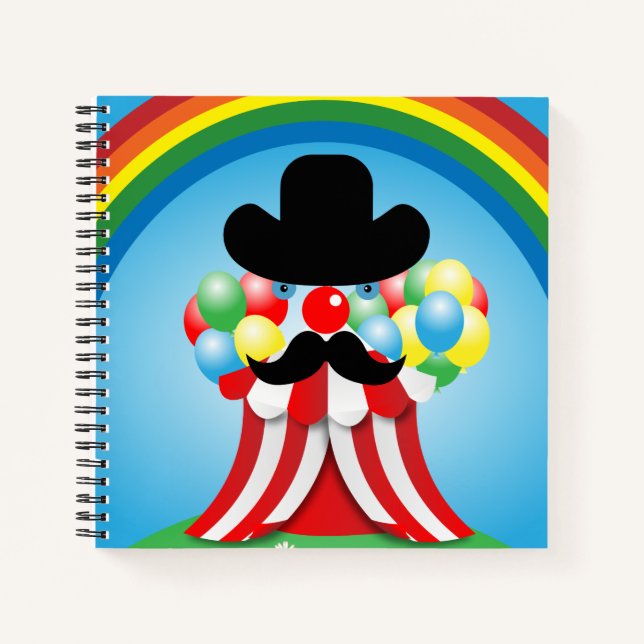 Cuaderno Cara divertida de payaso (Anverso)