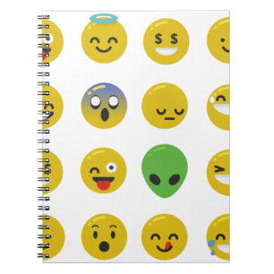 Cuaderno cara feliz de la emoji