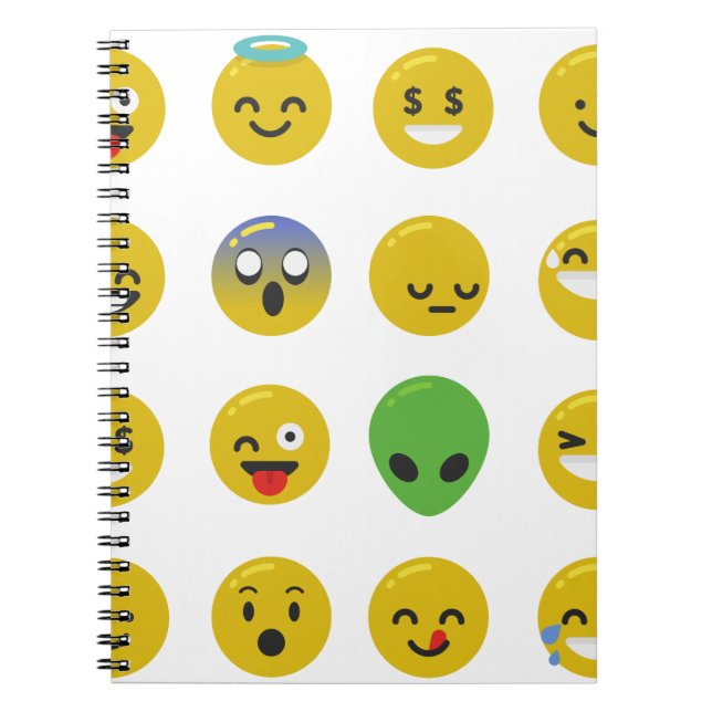 Cuaderno cara feliz de la emoji (Frente)