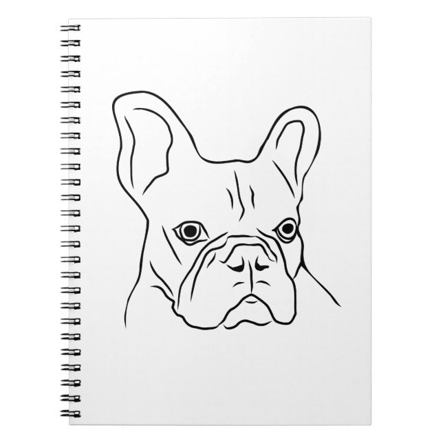 Cuaderno Cara Frenchie de mano (Frente)