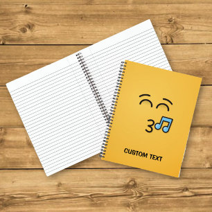 Cuaderno Cara Silbando con Ojos Sonrientes