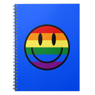 Cuaderno Cara sonriente arco iris
