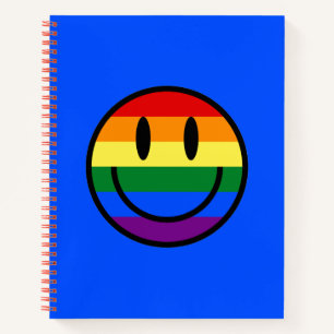 Cuaderno Cara sonriente arco iris