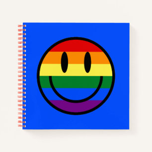 Cuaderno Cara sonriente arco iris