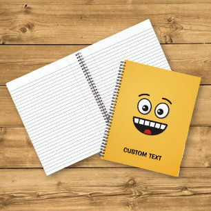 Cuaderno Cara sonriente con boca abierta