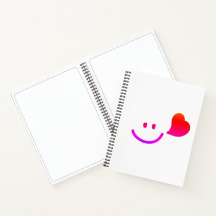 Cuaderno Cara Sonriente con Corazón – Vibra Feliz Minimalis
