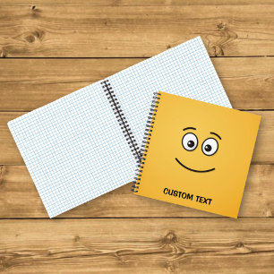 Cuaderno Cara Sonriente con Ojos Abiertos