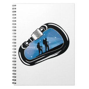Cuaderno Carabiner Senderismo escalando Bouldering al aire