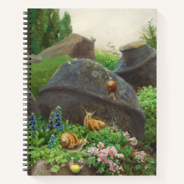 Cuaderno Caracoles en un Jardín de Rock (por H.A. Brendekil (Anverso)