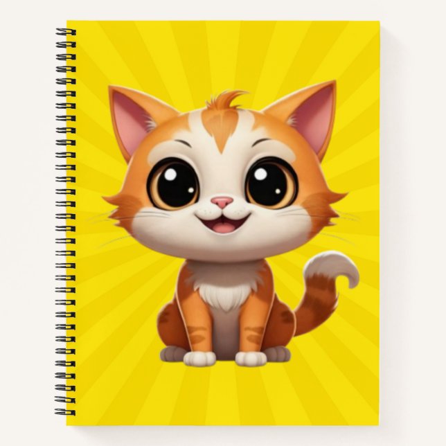 Cuaderno Carácter de estilo de Personalizado de gatos de Na (Anverso)