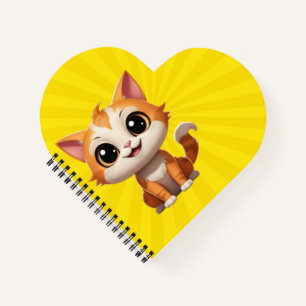 Cuaderno Carácter de estilo de Personalizado de gatos de Na