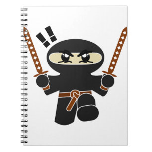 Cuaderno Carácter de Ninja del dibujo animado